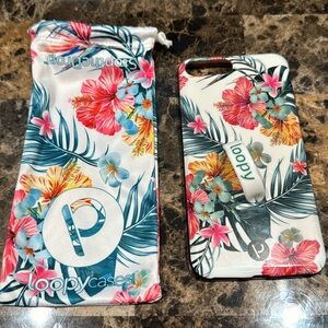 Apple iPhone 8 Plus tropical loopy case with dust bag